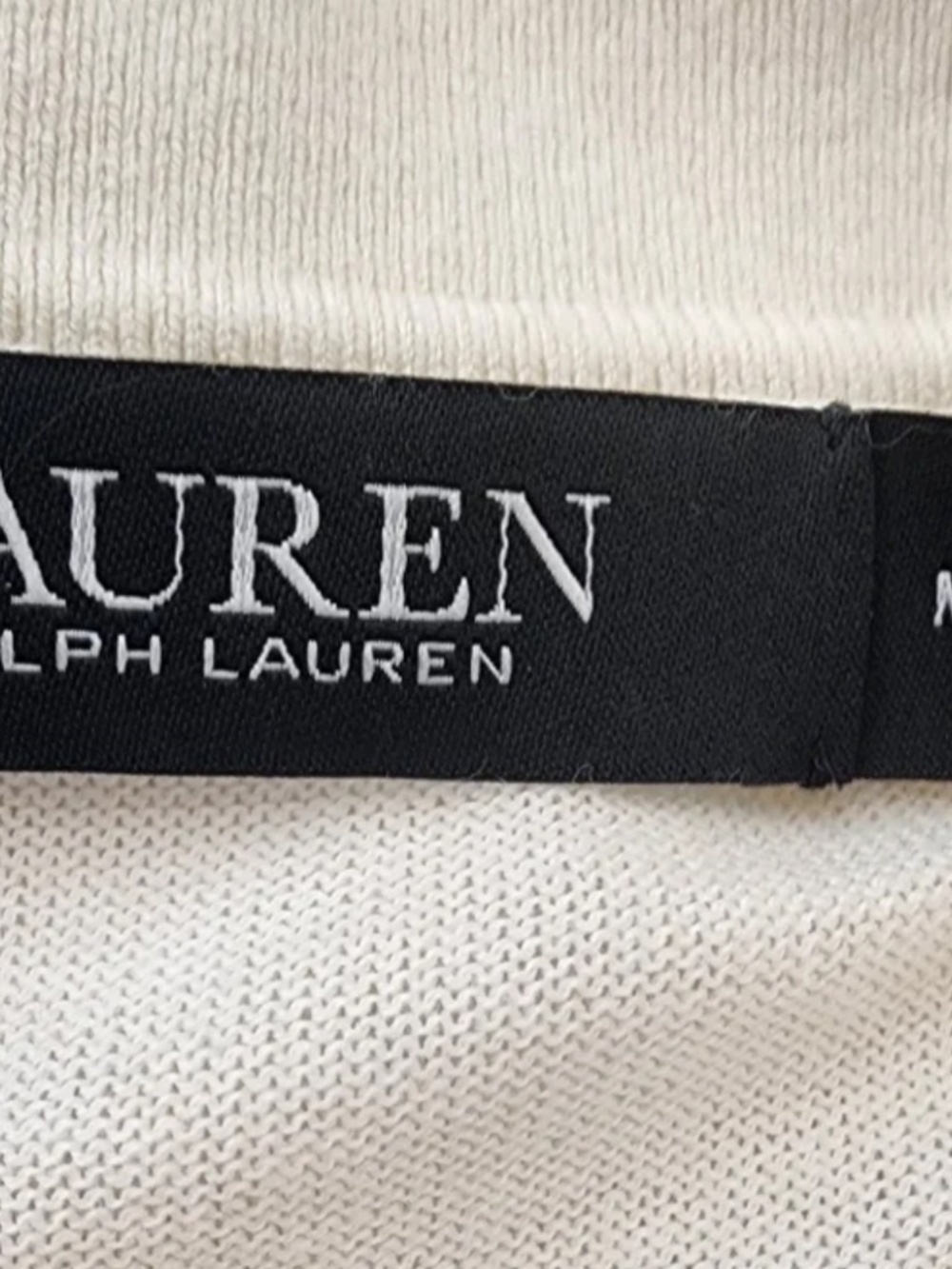 NWT $125 Lauren Ralph Lauren Ruffle Trim Short Sleeve Polo Sweater - Sz M - Picture 6 of 10